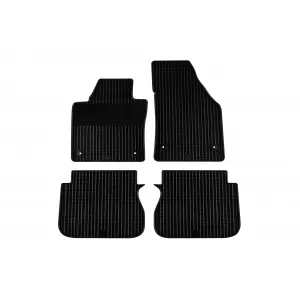 Mochete din cauciuc Gumarny Zubri potrivite pentru Volkswagen Caddy 2003-2019 cu clipsuri rotunde, set de 4 piese, culoare neagră
