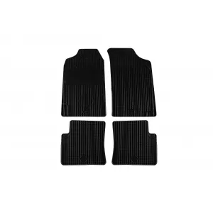 Mănuși din cauciuc Gumarny Zubri potrivite pentru Peugeot 106 1996-2003, set de 4 piese, culoare neagră