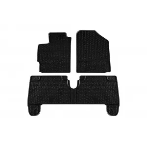 Mochete din cauciuc Gumarny Zubri potrivite pentru Toyota Yaris 2006-2020, set de 4 piese, culoare neagră