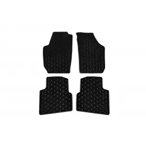Mochete din cauciuc Gumarny Zubri potrivite pentru Skoda Roomster 2006-2015, set de 4 piese, culoare neagră