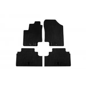 Mănuși din cauciuc Gumarny Zubri potrivite pentru Hyundai iX20, Kia Venga 2010-2019, set de 4 piese, culoare neagră