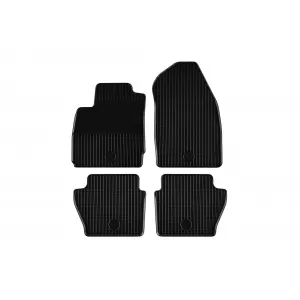 Mănuși din cauciuc Gumarny Zubri potrivite pentru Ford Fiesta 2009-2016, Fusion 2005-2012, set de 4 piese, culoare neagră