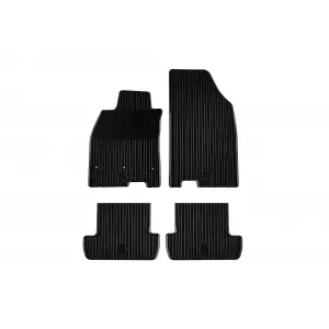 Mănuși din cauciuc Gumarny Zubri potrivite pentru Renault Megane 2008-2015, set de 4 piese, culoare neagră