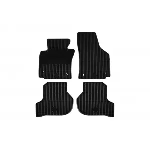 Mochete din cauciuc Gumarny Zubri potrivite pentru Seat Leon 2005-2012, Altea 2004-2015, set de 4 piese, culoare neagră