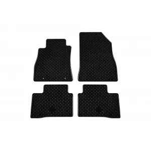 Mochete din cauciuc Gumarny Zubri potrivite pentru Nissan Juke 2010-2019, set de 4 piese, culoare neagră-image-6251947