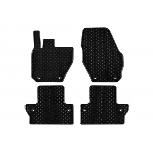 Mănuși din cauciuc Gumarny Zubri potrivite pentru Volvo S60, V60 2011-2018, set de 4 piese, culoare neagră