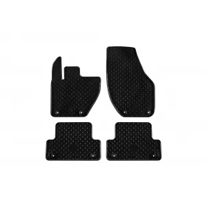 Mănuși din cauciuc Gumarny Zubri potrivite pentru Volvo V40 2013-2019, set de 4 piese, culoare neagră