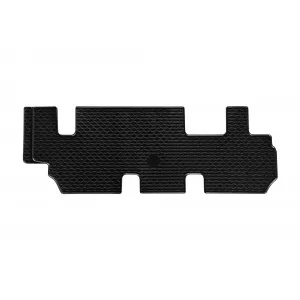 Covor de cauciuc Gumarny Zubri potrivit pentru Volkswagen Transporter T5 2010-2015, Caravelle după 2015, pentru scaunele din a treia linie, set dintr-o bucată, culoare neagră