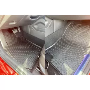 Mochete din cauciuc Gumarny Zubri potrivite pentru Hyundai Kona, Kona HeV 2018-2023, set de 4 piese, culoare neagră-image-6252229