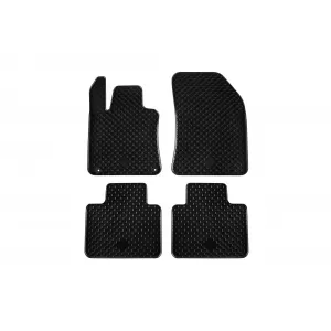 Mănuși din cauciuc Gumarny Zubri potrivite pentru Peugeot 508 după 2018, Citroen DS9 după 2020, set de 4 piese, culoare neagră