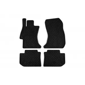 Mănuși din cauciuc Gumarny Zubri potrivite pentru Subaru Levorg după 2014, XV 2012-2017, Impreza după 2014, set de 4 piese, culoare neagră