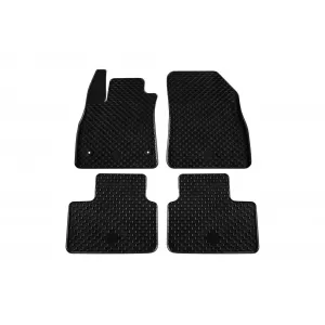 Mochete din cauciuc Gumarny Zubri potrivite pentru Renault Talisman după 2015, set de 4 piese, culoare neagră