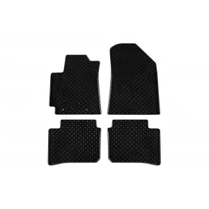Mănuși din cauciuc Gumarny Zubri potrivite pentru Hyundai i10 după 2019, set de 4 piese, culoare neagră-image-6252427