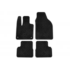 Mochete din cauciuc Gumarny Zubri potrivite pentru Fiat 500e după 2020, set de 4 piese, culoare neagră