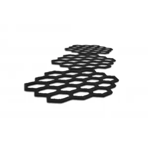 Set of Gumarny Zubri anti-slip pads, size 205x110x3mm, 3 pieces, black