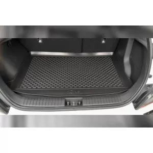 Covor de portbagaj TPE de la Gumarny Zubri potrivit pentru Hyundai Kona 2018-2023, cu podeaua portbagajului în poziția superioară-image-6253499