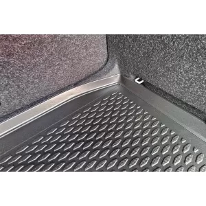Covor de portbagaj TPE de la Gumarny Zubri, potrivit pentru Skoda Octavia hatchback după 2020, cu podeaua portbagajului în poziția inferioară-image-6253759