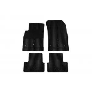 Rubber mats Gumarny Zubri suitable for Opel Astra J 2009-2015, Zafira C 2011-2019, Chevrolet Cruze 2009-2016, Orlando 2011-2018, 4-piece set, black color