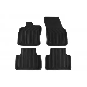 Mochete textile 3D Gumarny Zubri potrivite pentru Volkswagen Touran după 2015, set de 4 bucăți, negru