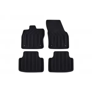 Mochete textile 3D Gumarny Zubri potrivite pentru Volkswagen Passat B8 sedan, estate, Alltrack după 2014, set de 4 bucăți, negru