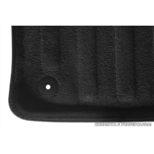 3D textile floor mats Gumarny Zubri suitable for Skoda Superb 2008-2015, set of 4 pieces, black