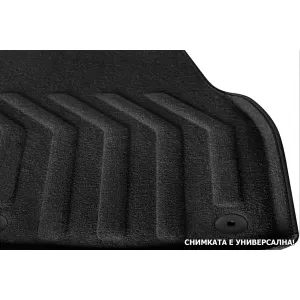 3D textile floor mats Gumarny Zubri suitable for Skoda Superb 2008-2015, set of 4 pieces, black