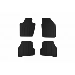 3D textile floor mats Gumarny Zubri suitable for Skoda Fabia 2014-2021, set of 4 pieces, black
