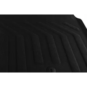 3D textile floor mats Gumarny Zubri suitable for Skoda Fabia 2014-2021, set of 4 pieces, black