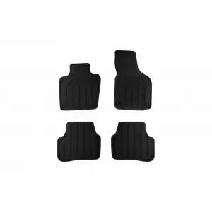 Mochete textile 3D Gumarny Zubri potrivite pentru Volkswagen Passat B6 2005-2010, Volkswagen Passat B7 2011-2014, set de 4 bucăți, negru
