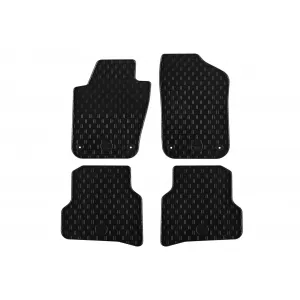 Mănuși din cauciuc Gumarny Zubri potrivite pentru Volkswagen Polo, Seat Ibiza 2008-2016, set de 4 piese, culoare neagră