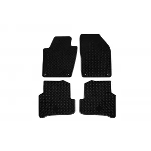Mochete din cauciuc Gumarny Zubri potrivite pentru Skoda Fabia după 2014, set de 4 piese, culoare neagră