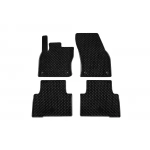 Mochete din cauciuc Gumarny Zubri potrivite pentru Volkswagen Tiguan după 2016, Touran după 2015, set de 4 piese, culoare neagră