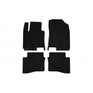Tălpi din cauciuc Gumarny Zubri potrivite pentru Hyundai i20 2014-2020, set de 4 piese, culoare neagră