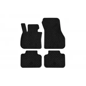 Mănuși din cauciuc Gumarny Zubri potrivite pentru BMW Seria 2 Active Tourer F45 după 2014, X1 F48 după 2015, X2 F39 după 2017, set de 4 piese, culoare neagră-image-6254366