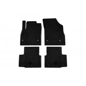 Mochete din cauciuc Gumarny Zubri potrivite pentru Opel Astra K 2015-2021, set de 4 piese, culoare neagră