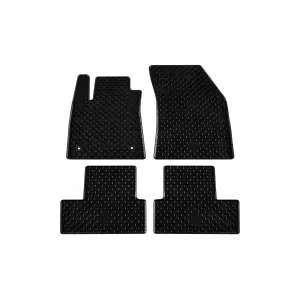 Mănuși din cauciuc Gumarny Zubri potrivite pentru Renault Megane 2015-2022, Megane E-Tech Hybrid după 2016, set de 4 piese, culoare neagră-image-6254388
