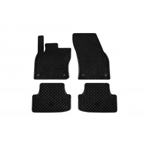 Mănuși din cauciuc Gumarny Zubri potrivite pentru Seat Ateca după 2016, Skoda Karoq după 2017, set de 4 piese, culoare neagră