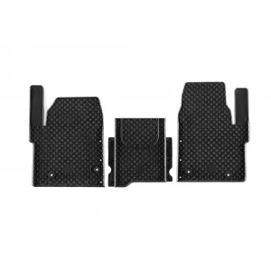 image-77-Gumarny Zubri gumiszőnyeg Ford Transit Custom 2022-tól, Volkswagen T7 Transporter 2024-tól, 3 részes szett, fekete