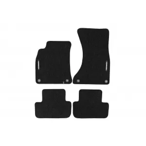 Mochete textile din seria Horizon de la Frogum potrivite pentru Audi A4 B8 2007-2015, set de 4 bucăți, negru