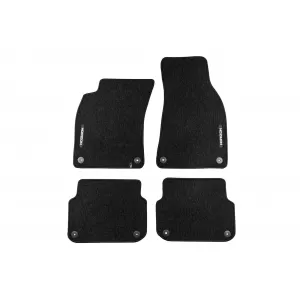 Mochete textile din seria Horizon de la Frogum potrivite pentru Audi A6 C6 2004-2011, set de 4 bucăți, negru