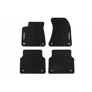 Mochete textile din seria Horizon de la Frogum potrivite pentru Audi A8 D4 2009-2017, set de 4 bucăți, negru