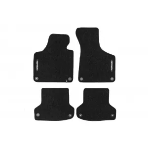 Mochete textile din seria Horizon de la Frogum potrivite pentru Audi A3 8P, A3 Sportback 8P 2003-2013, set de 4 bucăți, negru
