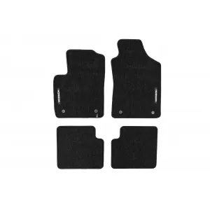 Mochete textile din seria Horizon de la Frogum potrivite pentru Fiat 500, Fiat 500C după 2007, set de 4 bucăți, negru