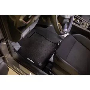 Mochete textile din seria Horizon de la Frogum potrivite pentru Volkswagen Polo 2009-2017, Skoda Fabia 2014-2021, Seat Ibiza 2008-2017, set de 4 piese, negru-image-6255487