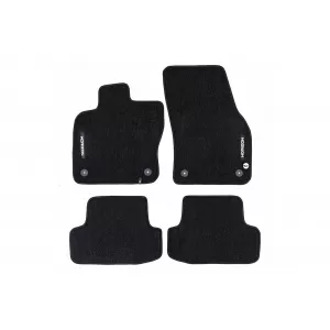 Mochete textile din seria Horizon de la Frogum potrivite pentru Volkswagen T-Roc, Skoda Karoq, Seat Ateca după 2017, set de 4 bucăți, negru