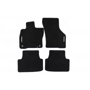 Mochete textile din seria Horizon de la Frogum potrivite pentru Seat Cupra Formentor, Seat Cupra Leon după 2020, set de 4 bucăți, negru