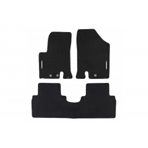 Mochete textile din seria Horizon de la Frogum potrivite pentru Hyundai iX20, Kia Venga 2009-2019, set de 3 piese, negru