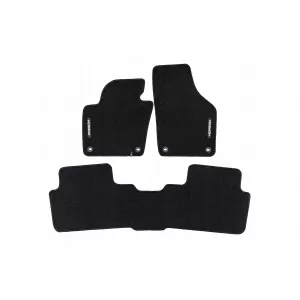 Mochete textile din seria Horizon de la Frogum potrivite pentru Volkswagen Sharan, Seat Alhambra 2010-2020, set de 3 bucăți, negru