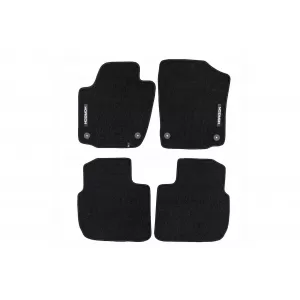 Mochete textile din seria Horizon de la Frogum potrivite pentru Skoda Rapid, Rapid Spaceback, Seat Toledo 2012-2019, set de 4 bucăți, negru