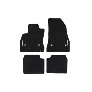 Mochete textile din seria Horizon de la Frogum potrivite pentru Fiat 500L 2012-2022, set de 4 bucăți, negru
